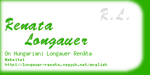 renata longauer business card