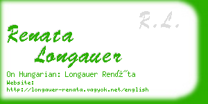 renata longauer business card